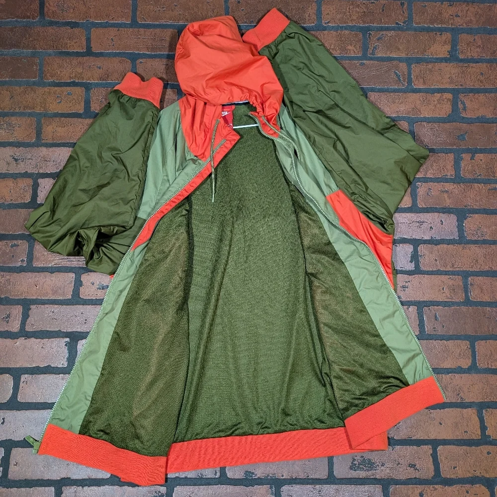 Vintage Nike Men's XXL Colorblock Hooded Windbreaker‎
